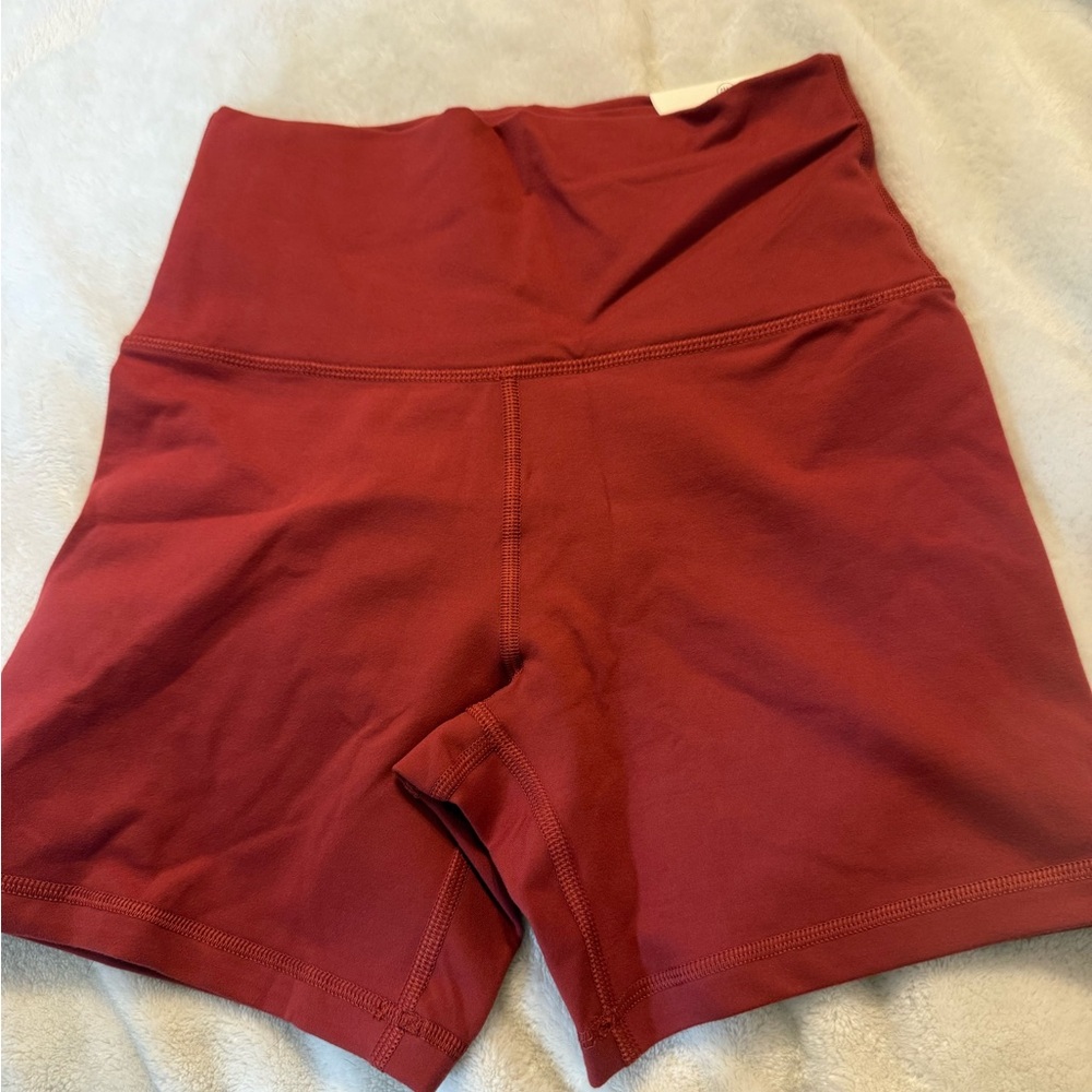 red aerie biker shorts